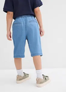 Bermuda en jean Regular à taille élastiquée, bonprix