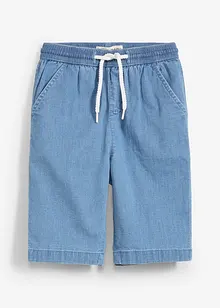 Bermuda en jean Regular à taille élastiquée, bonprix