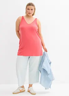 Long débardeur en viscose et lin, bonprix