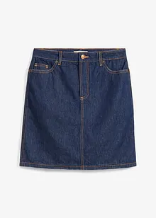 Jupe midi en jean, peu extensible, bonprix