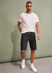 Bermuda en jean extensible, loose, bonprix