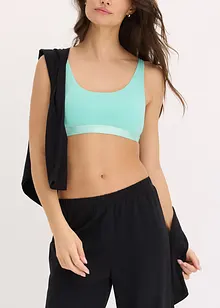 Lot de 2 brassières en coton, bonprix