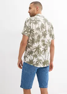 Chemise manches courtes Slim en viscose, bonprix