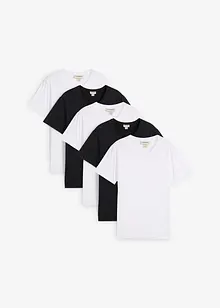 Lot de 5 T-shirts col V, bonprix