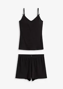 Pyjashort 100% coton côtelé, bonprix