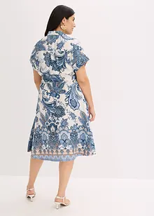 Robe avec ceinture à nouer, bonprix