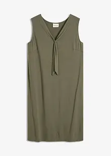 Robe en jersey à col lavallière, bonprix