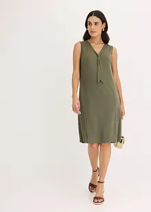Robe en jersey à col lavallière, bonprix