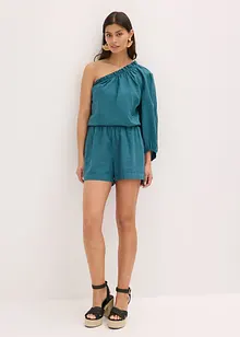 Blouse asymétrique en lin mélangé, bonprix