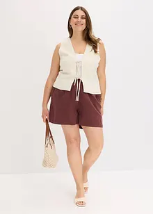 Short en lin mélangé, bonprix