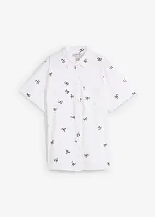 Blouse manches courtes en gaze de coton, bonprix