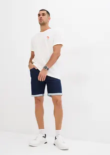 Bermuda en molleton effet jean, Regular, bonprix