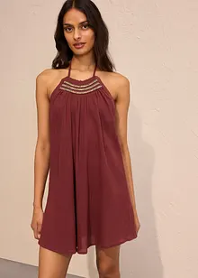 Robe à bretelles, effet froissé, bonprix