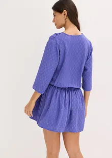 Robe courte en matière texturée, bonprix