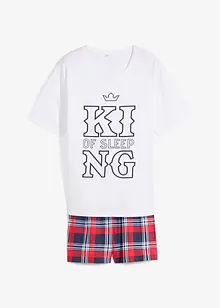 Pyjashort 100% coton à manches courtes, bonprix