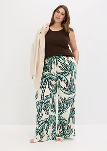 Pantalon large en viscose fluide, bonprix