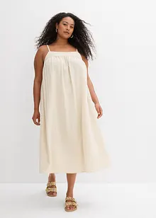 Robe à fines bretelles en viscose mélangée, bonprix