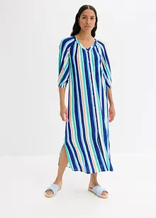 Robe caftan rayée en viscose texturée, bonprix
