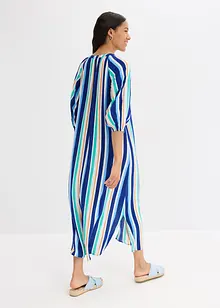 Robe caftan rayée en viscose texturée, bonprix