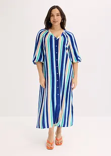 Robe caftan rayée en viscose texturée, bonprix