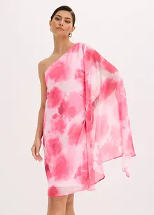 Robe asymétrique en crêpe fin, bonprix