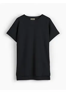 T-shirt plus long derrière en jersey coton épais, bonprix