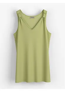 Long débardeur en viscose et lin, bonprix