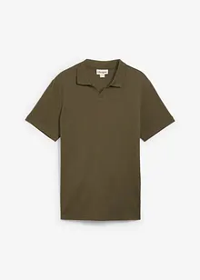 Polo en coton texturé, bonprix