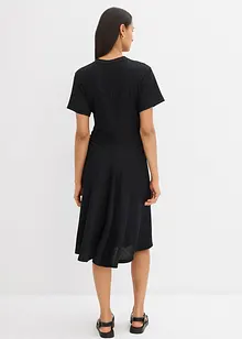 Robe en jersey crêpe texturé, bonprix