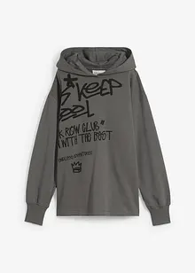 Sweat à capuche oversize, bonprix