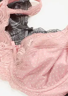 Lot de 2 soutiens-gorge à armatures et dentelle, bonprix
