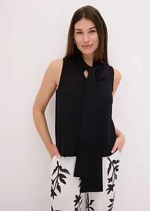 Top avec col à lavallière, bonprix
