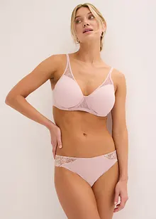 Lot de 2 soutiens-gorge avec armatures et coton doux, bonprix