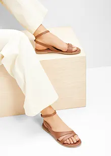 Sandales en cuir, bonprix