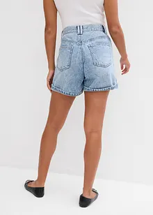 Short en jean taille haute, peu extensible, bonprix