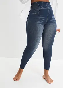 Legging sculptant sans coutures imitation jean, effet sculptant fort, bonprix