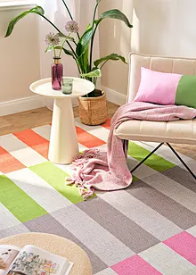 Coussin bicolore, imprimé color-block, bonprix