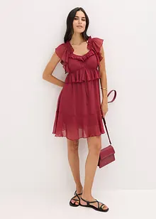 Robe trapèze en crêpe, bonprix