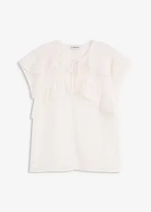 Blouse en crêpe à volants, bonprix