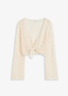 Gilet de plage transparent, aspect crochet, bonprix