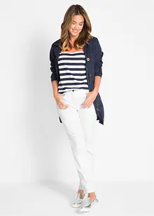 Pantalon droit et extensible, taille mi-haute, bonprix
