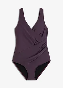 Maillot 1 pièce sculptant, maintien modéré, style portefeuille, bonprix