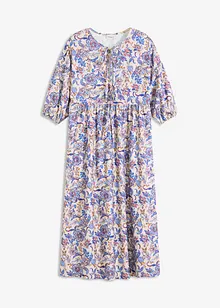 Robe en jersey avec lien à nouer à l’encolure, bonprix