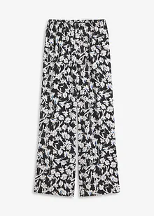 Pantalon palazzo en tissu texturé, bonprix