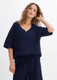 T-shirt gaufré 100% coton, bonprix
