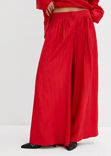 Pantalon palazzo en crépon de viscose mélangée, bonprix