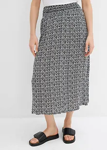 Jupe longue en crépon de viscose, bonprix