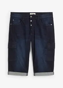 Bermuda cargo en jean, loose, bonprix