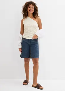 Bermuda en jean, taille mi-haute, bonprix