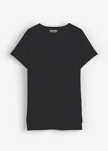 T-shirt plus long derrière en jersey coton épais, bonprix